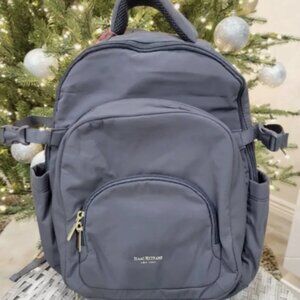 Viral Isaac Mizrahi Backpack Blue/Gray Holds 40oz Stanley Tumbler Pre-Owned